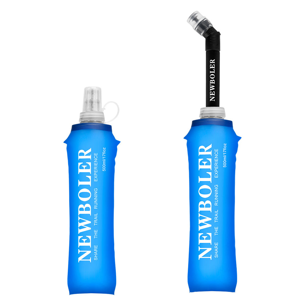 NEWBOLER RUN041 500ML Water Bottle Sports Soft TPU Flask with Straw (BPA-Free, NO FDA Certified) NEWBOLER RUN041 500ML Water Bottle Sports Soft TPU Flask with Straw (BPA-Free, NO FDA Certified)